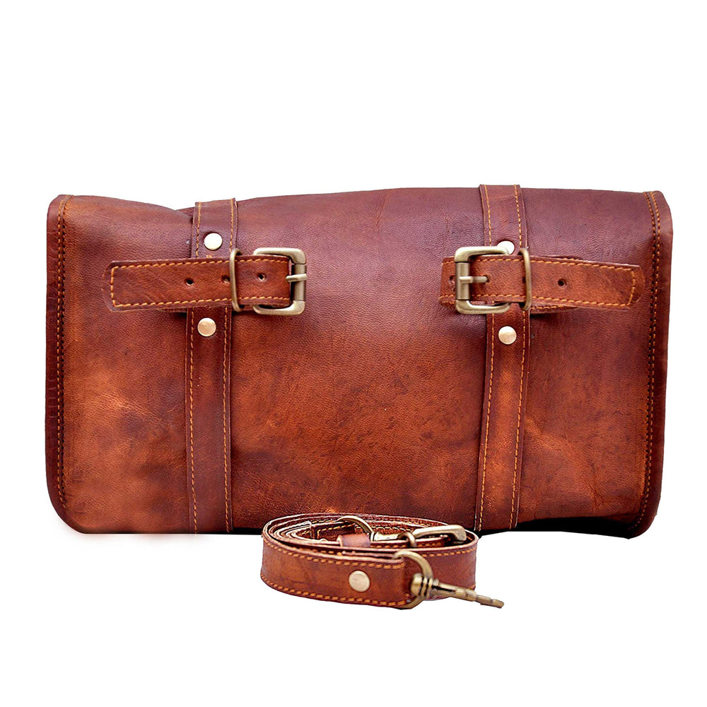 Roadside Leather Motorcycle Pouch — view 3