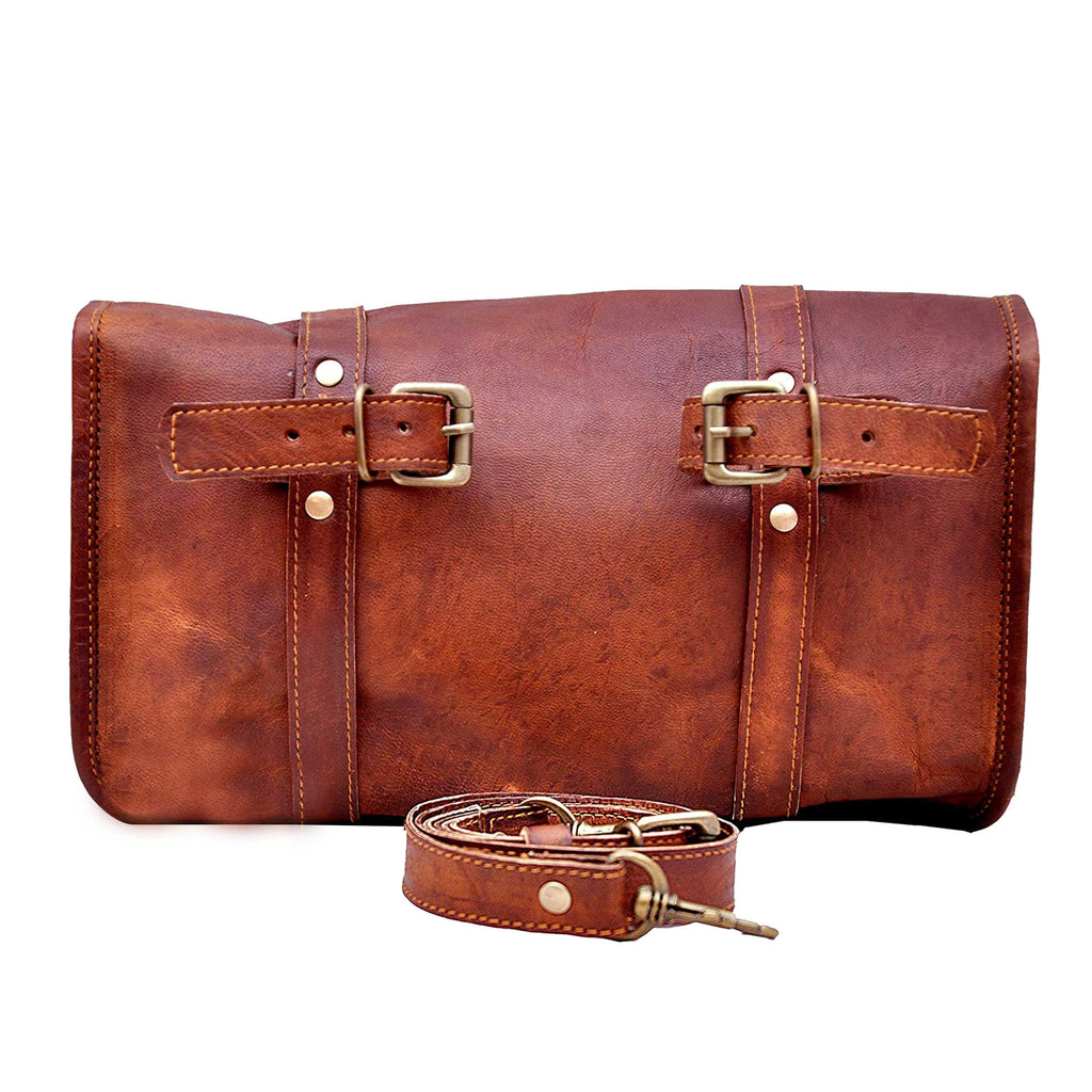 Roadside Leather Motorcycle Pouch — view 3