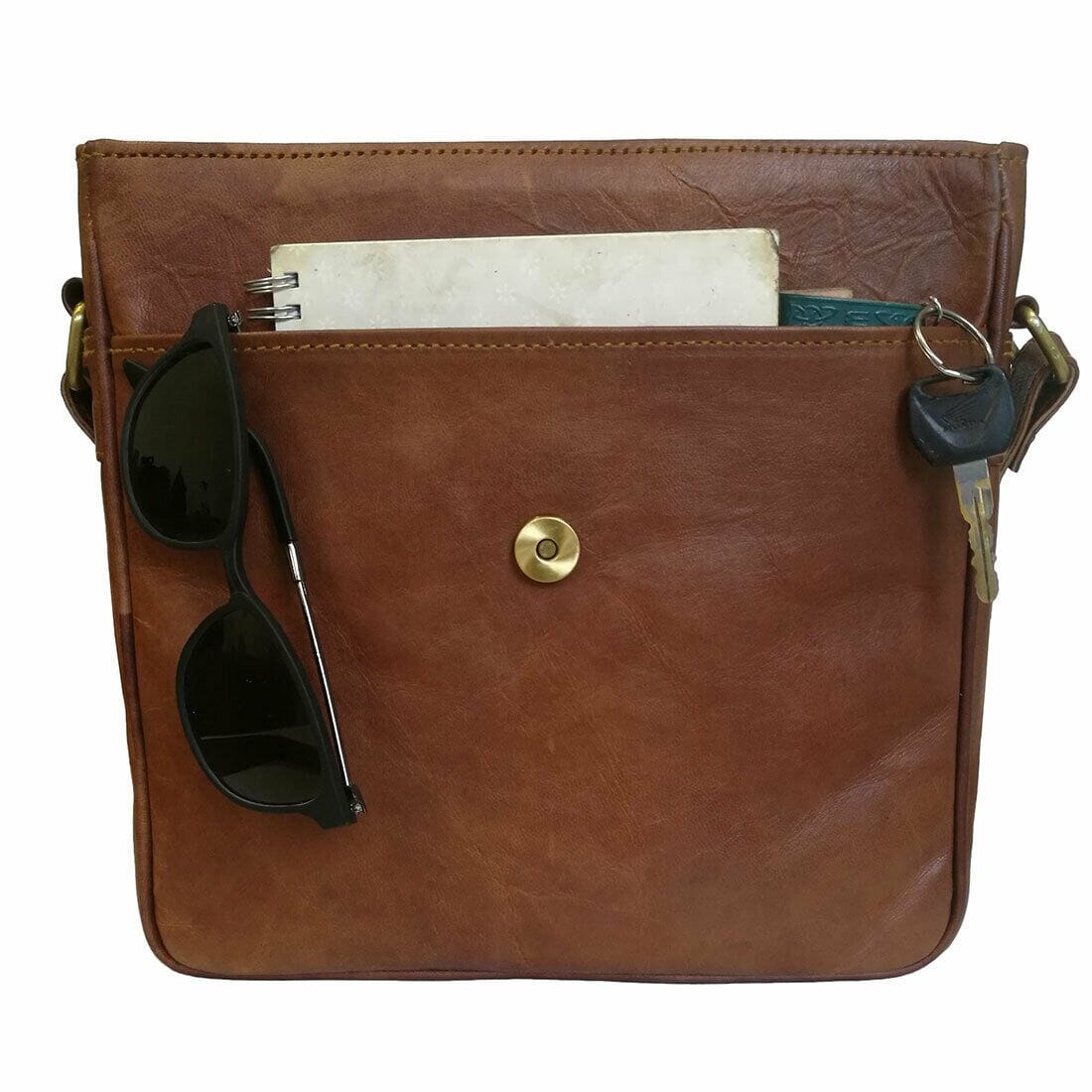 Square Day Leather Shoulder Bag — view 3