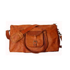 Terracotta 22-inch Leather Travel Holdall — view 1