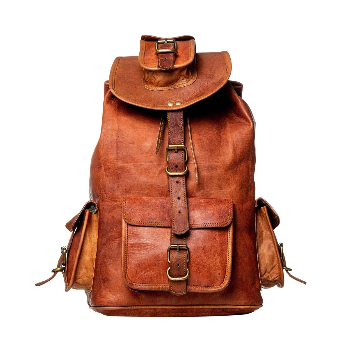 Trailhead Tall Leather Rucksack — view 1