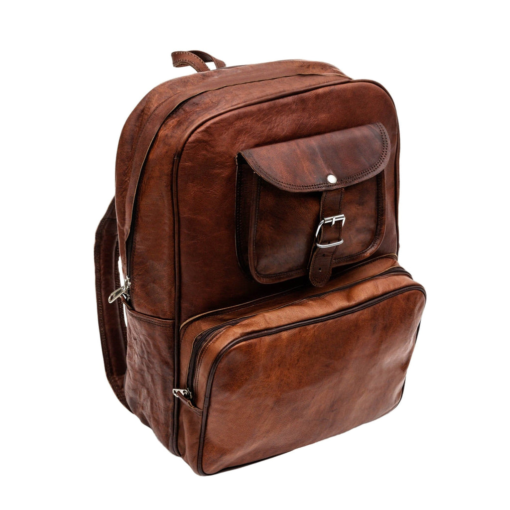 Wayfarer 16-inch Leather Daypack — view 1