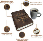 Personalized Engraved Leather Journal – Minimalist Notebook
