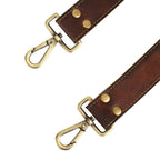 Adjustable Leather Shoulder Strap – Padded Brass Swivel Hooks