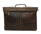 Buffalo Leather Messenger Bag – Personalized Briefcase 15"–18"