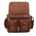Personalized Vintage Leather DSLR Camera Saddle Satchel Bag