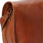 Women's Vintage Brown Leather Crossbody Sling Bag