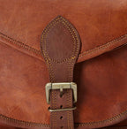 Women's Vintage Brown Leather Crossbody Sling Bag