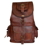 Genuine Goat Leather Backpack – Travel & Laptop Rucksack