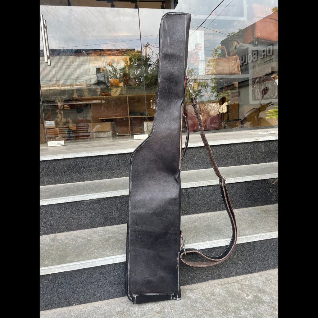 Black Leather Gun Case – Handmade Rifle & Pistol Bag