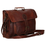 The Summit Leather Messenger — Brown