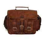 Personalized Vintage Leather DSLR Camera Saddle Satchel Bag