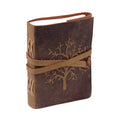 Tree of Life Buffalo Leather Diary – Handmade 7"x5" Christmas Gift