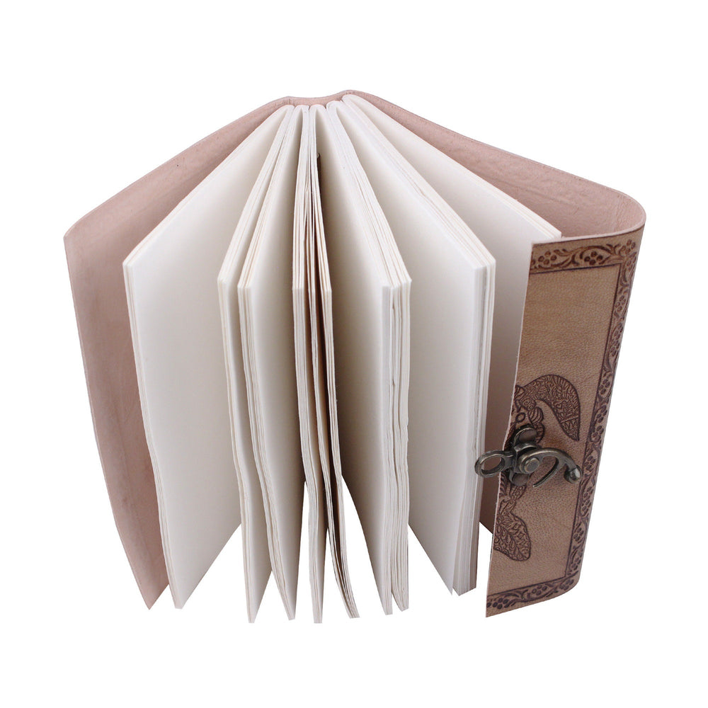 Turtle Design Leather Journal Set of 2 – Coptic Bound, 8"x6"