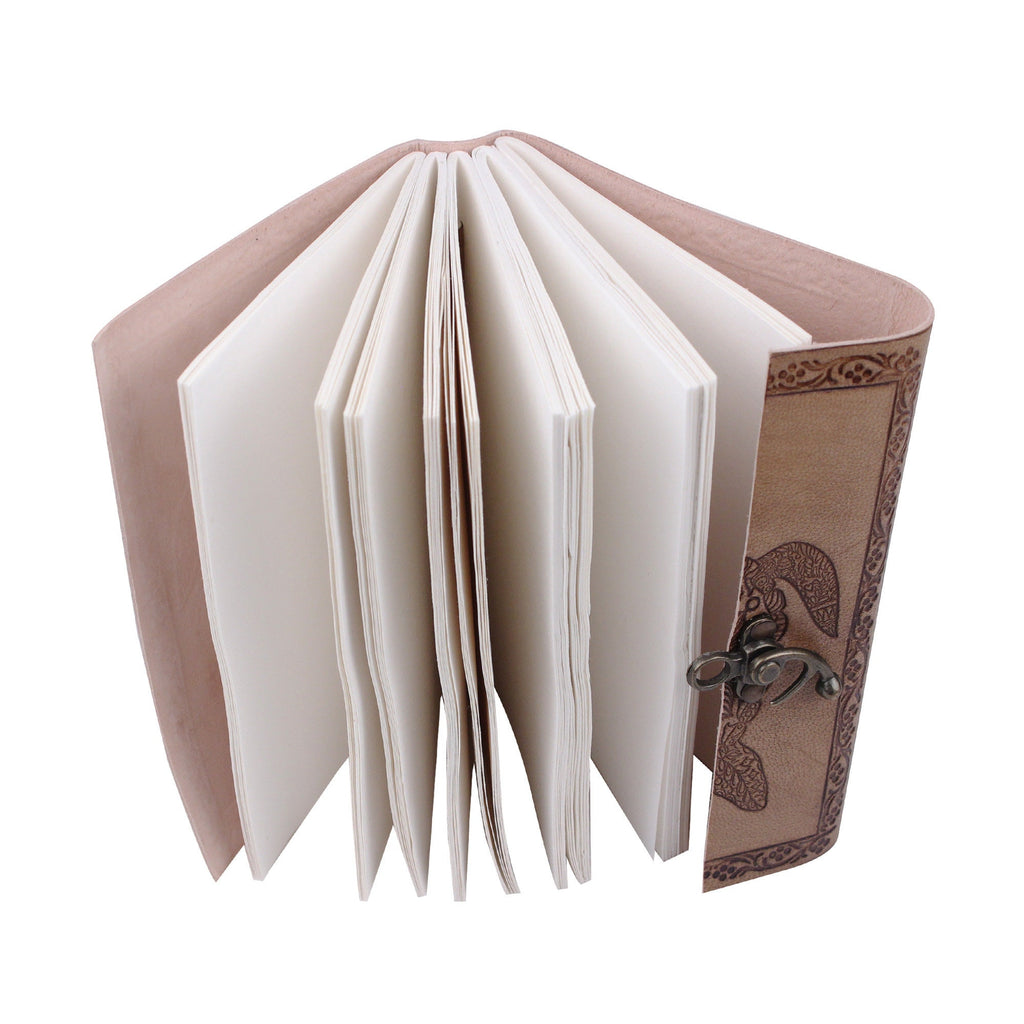 Turtle Design Leather Journal Set of 2 – Coptic Bound, 8"x6"