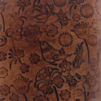 Vintage Embossed Leather Journal Set of 2 – Coptic Bound, 8"x6"