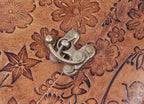Vintage Embossed Leather Journal Set of 2 – Coptic Bound, 8"x6"
