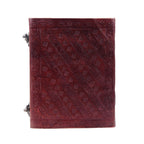 Blue 3 Stones Embossed Leather Diary Set of 2 – Coptic Bound