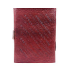 7 Stones Embossed Leather Blank Sketchbook – Writing Notebook Gift