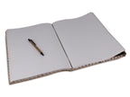 Vintage 7 Stone Dark Leather Journal – Handmade Writing Notebook