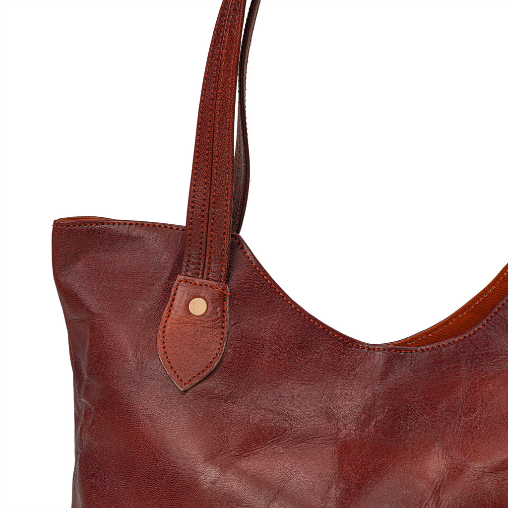 Women's Large Leather Tote Bag – Shoulder Handbag Gift for Her