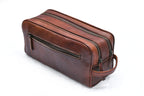 Genuine Leather Toiletry Bag – Travel Dopp Kit