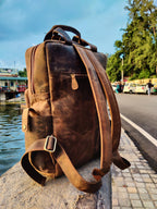 Buffalo Leather Backpack – Multifunctional Laptop Rucksack