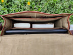 Leather Crossbody College Satchel Bag – 15/16" Unisex Messenger