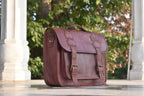 Convertible Leather Office Messenger Bag – Briefcase & Backpack 15"–16"