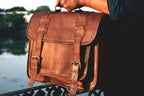 Convertible Leather Office Messenger Bag – Briefcase & Backpack 15"–16"