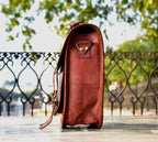 Convertible Leather Office Messenger Bag – Briefcase & Backpack 15"–16"