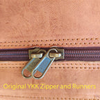 Large 18" Leather Laptop Messenger Briefcase