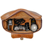 Personalized Padded Leather Camera Bag – DSLR Gift for Him