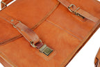 Genuine Leather Messenger Satchel Shoulder Laptop Bag – Unisex