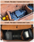Leather Camera Bag + Dual Camera Harness – Photographer Gift Set