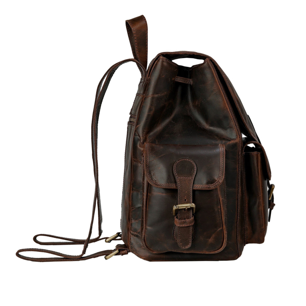 Women's Leather Mini Backpack – College Rucksack