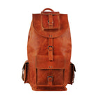 Personalized Genuine Buffalo Leather Backpack – Travel & College