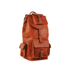 Personalized Genuine Buffalo Leather Backpack – Travel & College