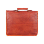 Full Grain Leather Messenger Briefcase – Brown Laptop Crossbody Bag