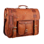 Customized Real Leather Laptop Briefcase – Shoulder Messenger Bag