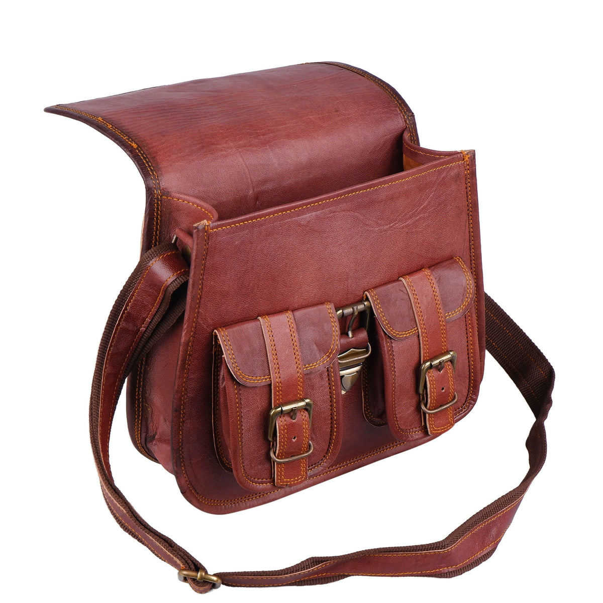 Vintage Women's Leather Shoulder Bag – Crossbody Satchel Sling