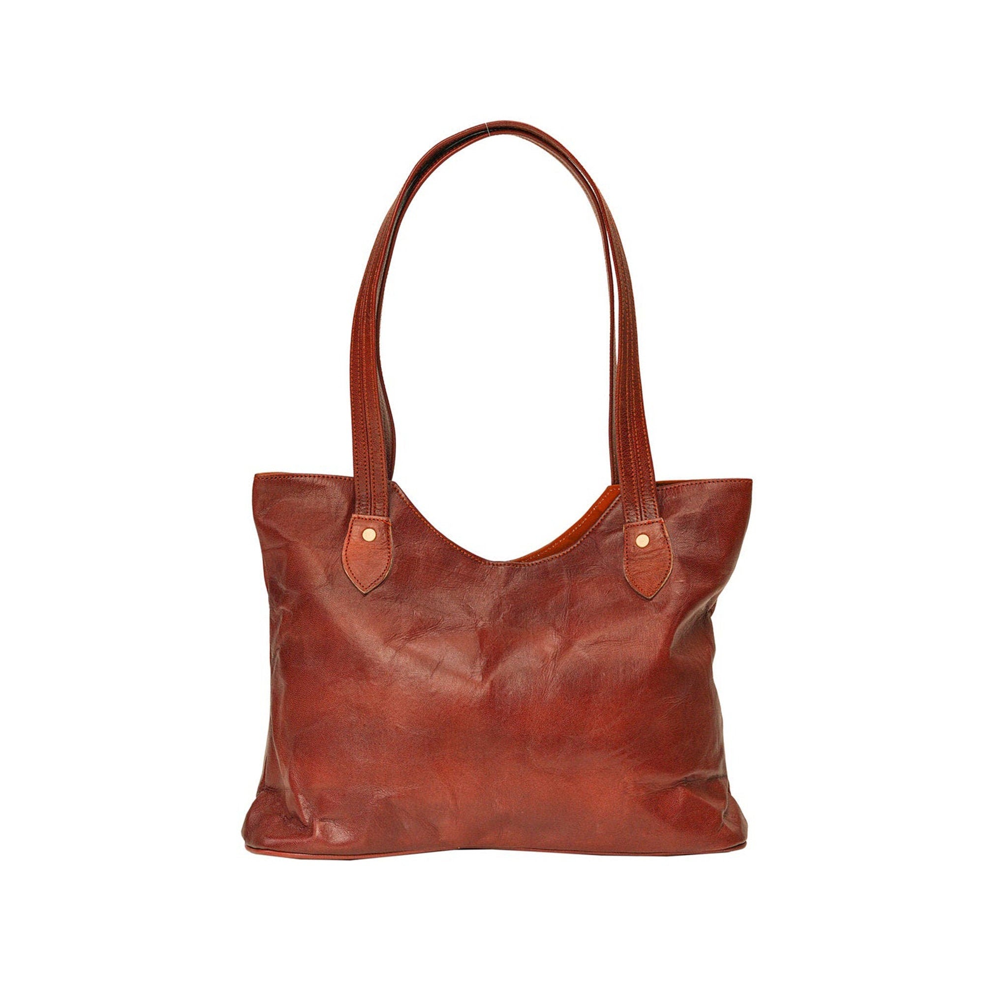 Women's Large Leather Tote Bag – Shoulder Handbag Gift for Her