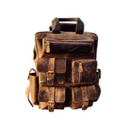 Buffalo Leather Backpack – Multifunctional Laptop Rucksack