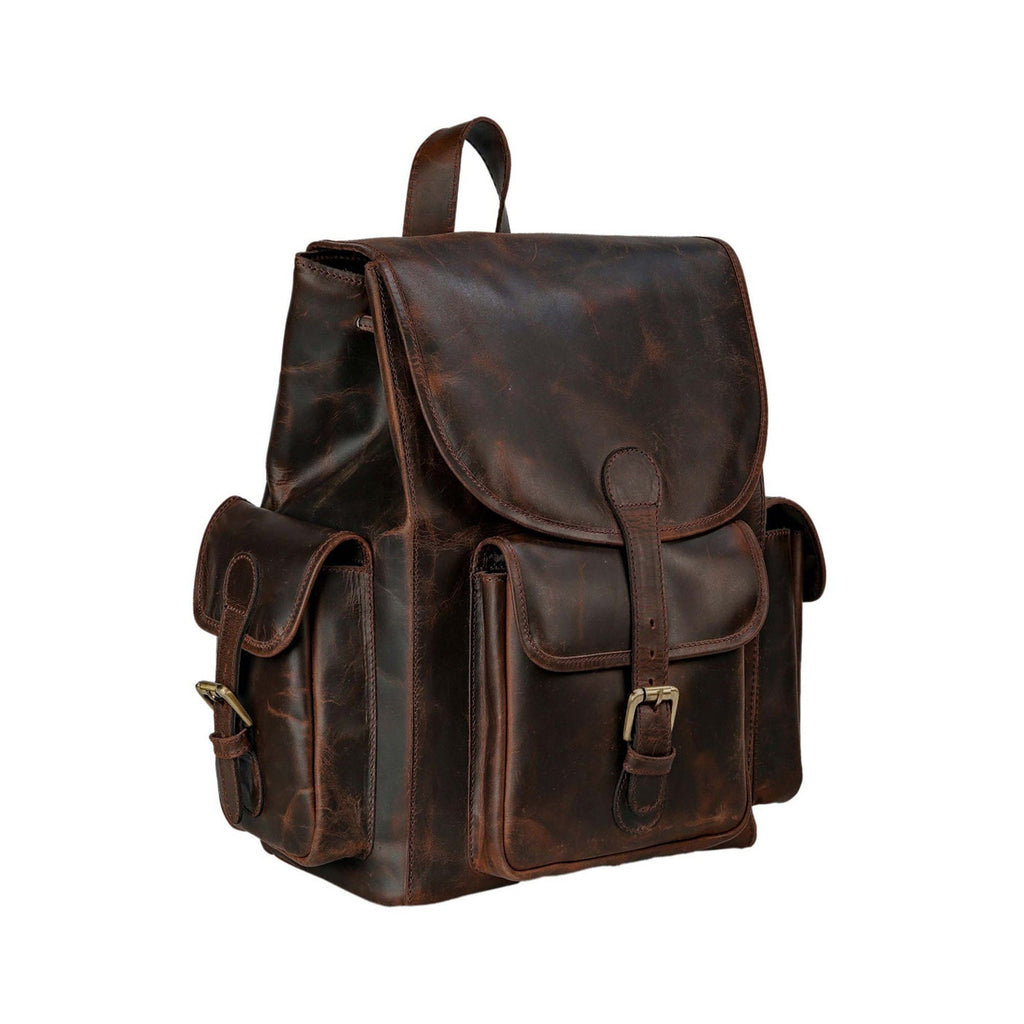 Women's Leather Mini Backpack – College Rucksack Christmas Gift