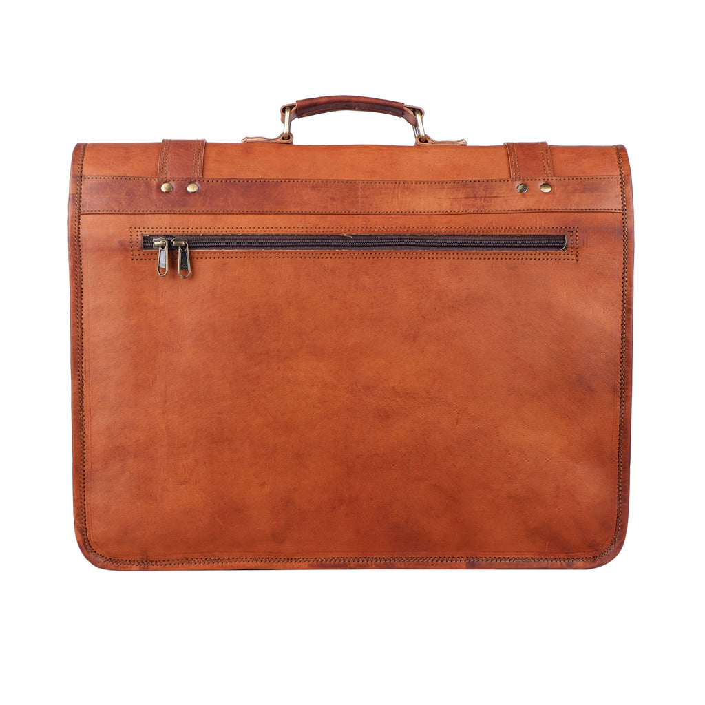 Customized Real Leather Laptop Briefcase – Shoulder Messenger Bag