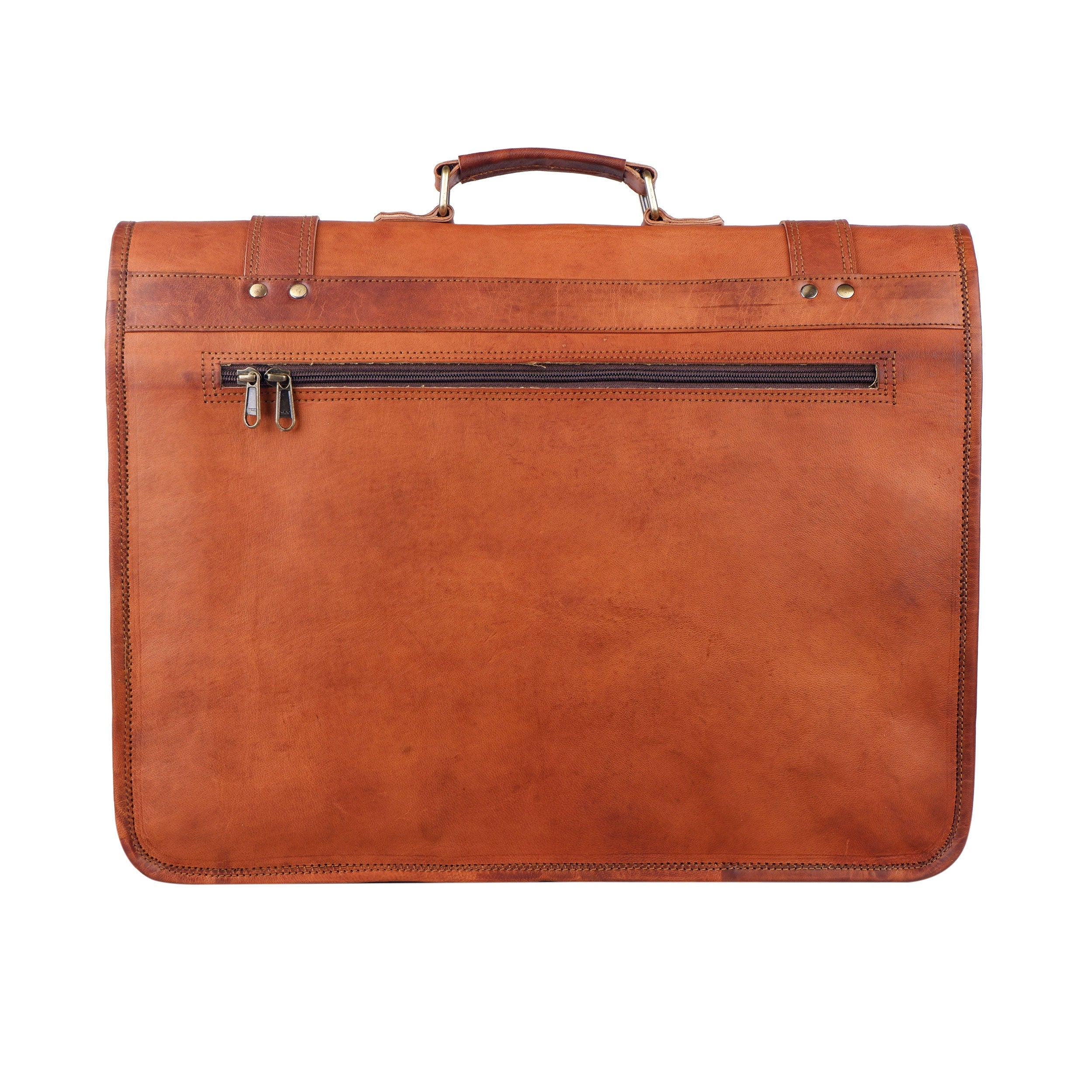 Customized Real Leather Laptop Briefcase – Shoulder Messenger Bag