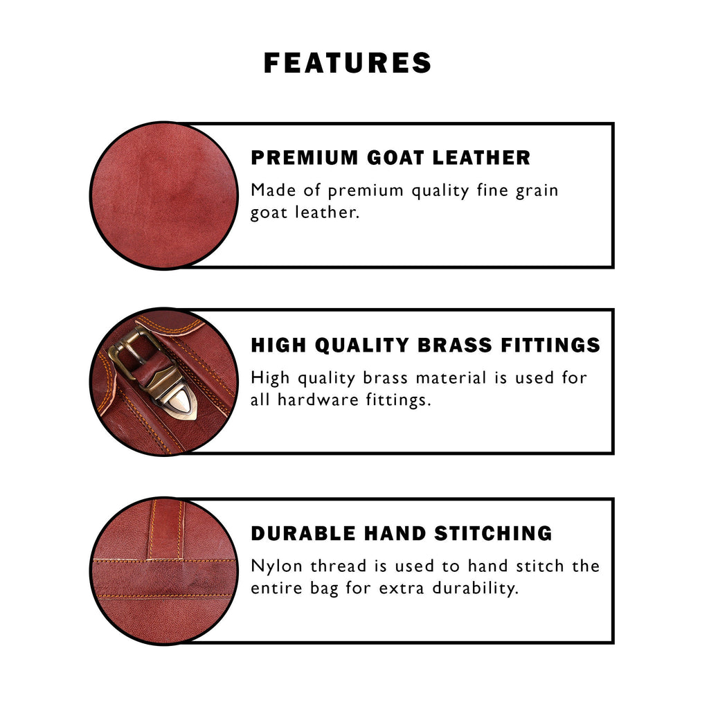 Vintage Women's Leather Shoulder Bag – Crossbody Satchel Sling