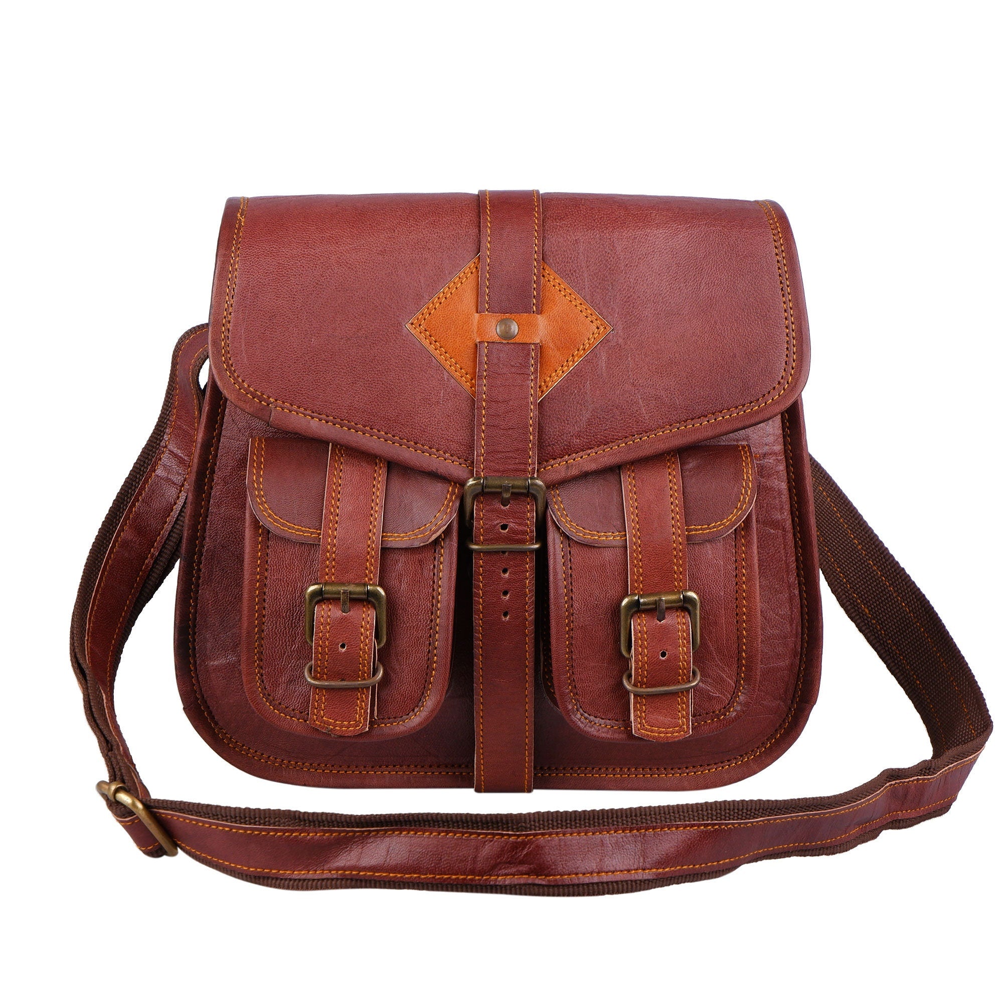 Vintage Women's Leather Shoulder Bag – Crossbody Satchel Sling
