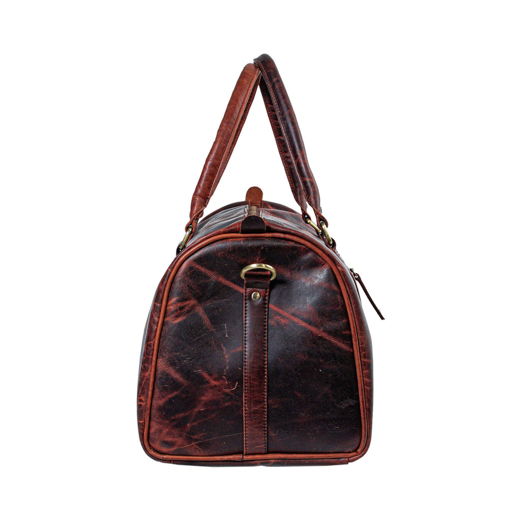 Men's Buffalo Leather Weekend Duffel Bag – Gym & Overnight Travel