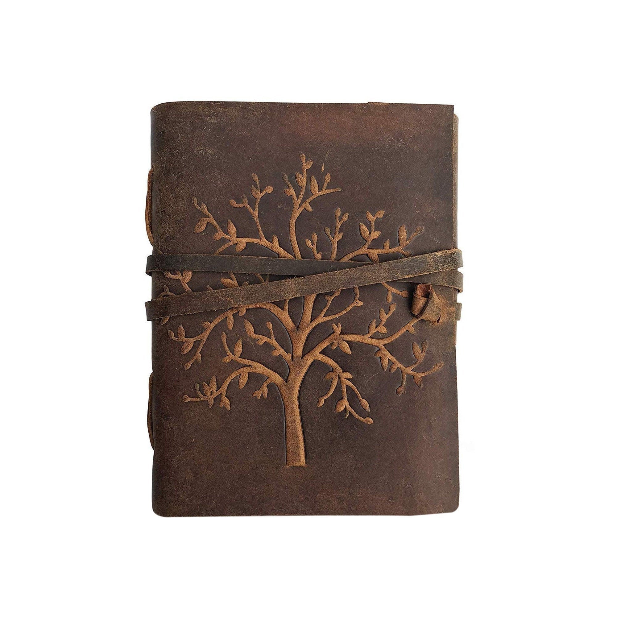 Personalized Engraved Leather Journal – Minimalist Hardcover Notebook